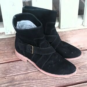 Splendid Black Suede Booties
